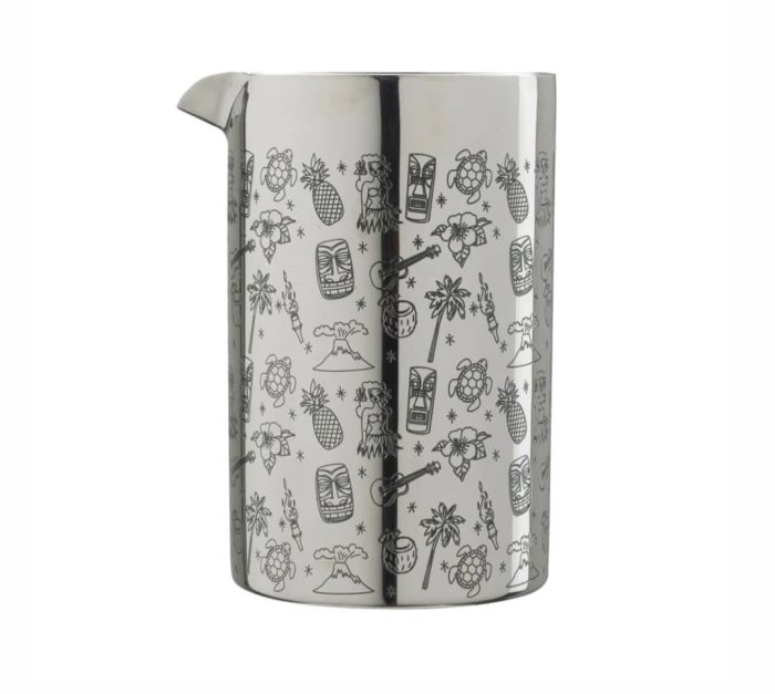 Double Walled Stail steel Metal Tiki Mixing Tin