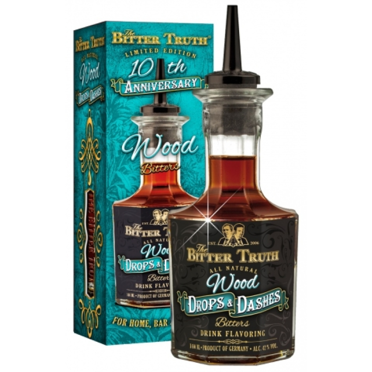 Aromatic Cocktail Bitters Drops Dashes Wood 100ml